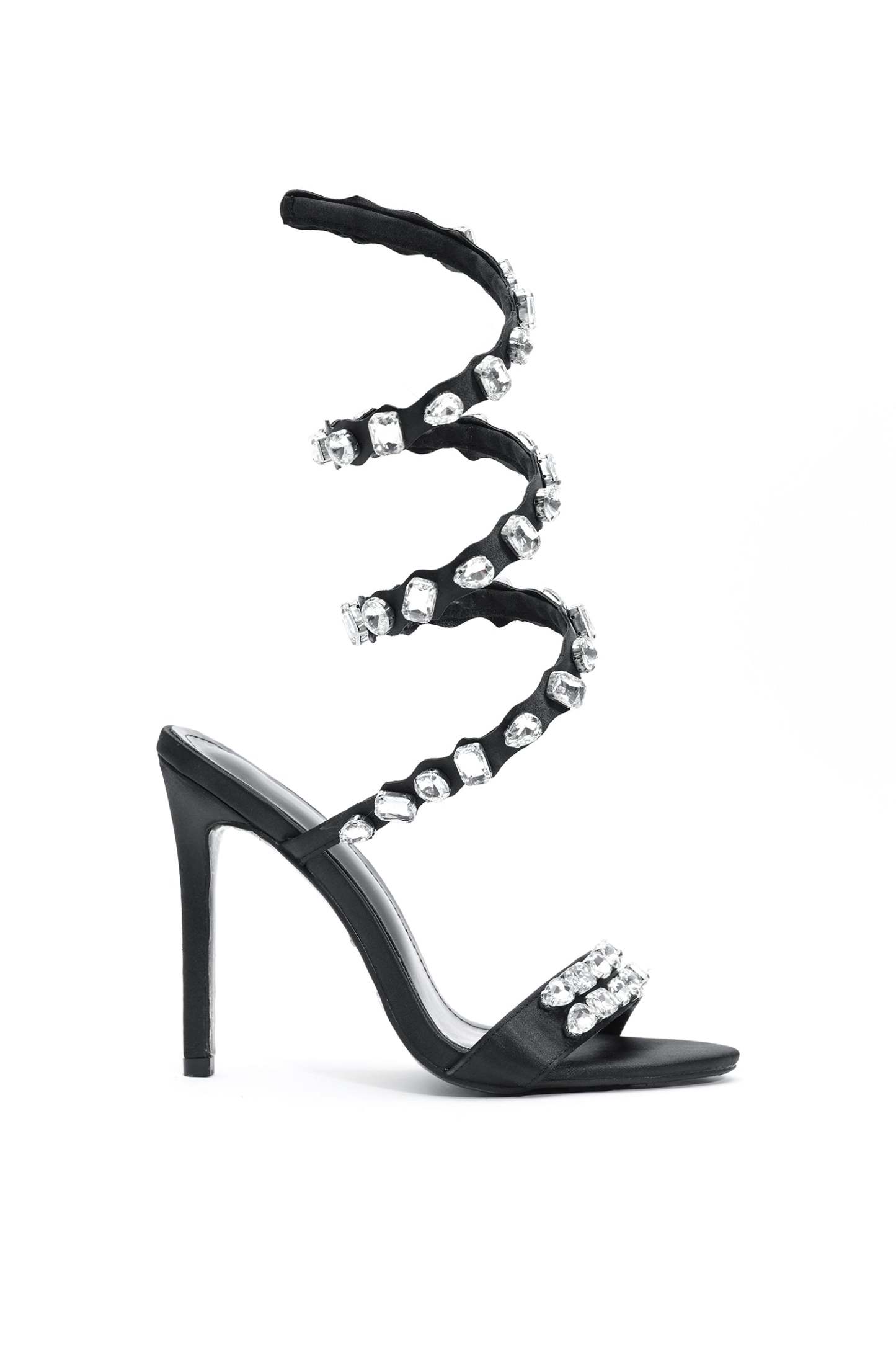 Eka Diamond Ankle Strap Stiletto Sandles