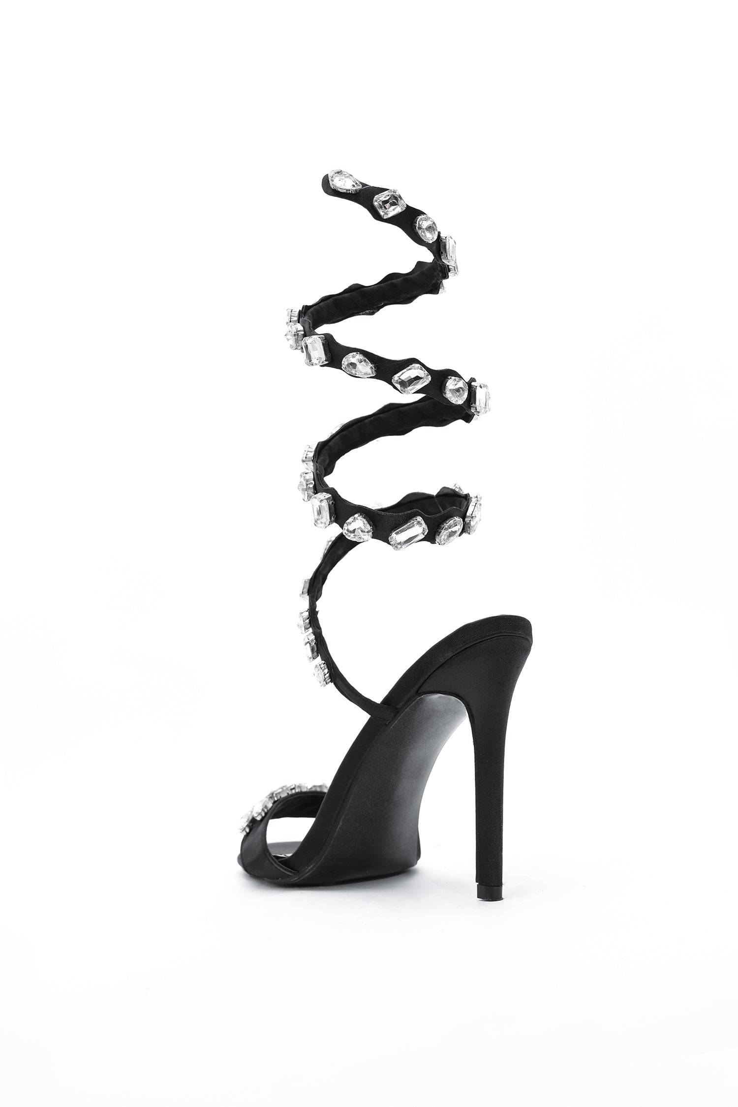 Eka Diamond Ankle Strap Stiletto Sandles
