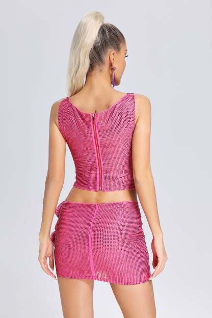 Ereen Flowers Rhinestone Cutout  Set