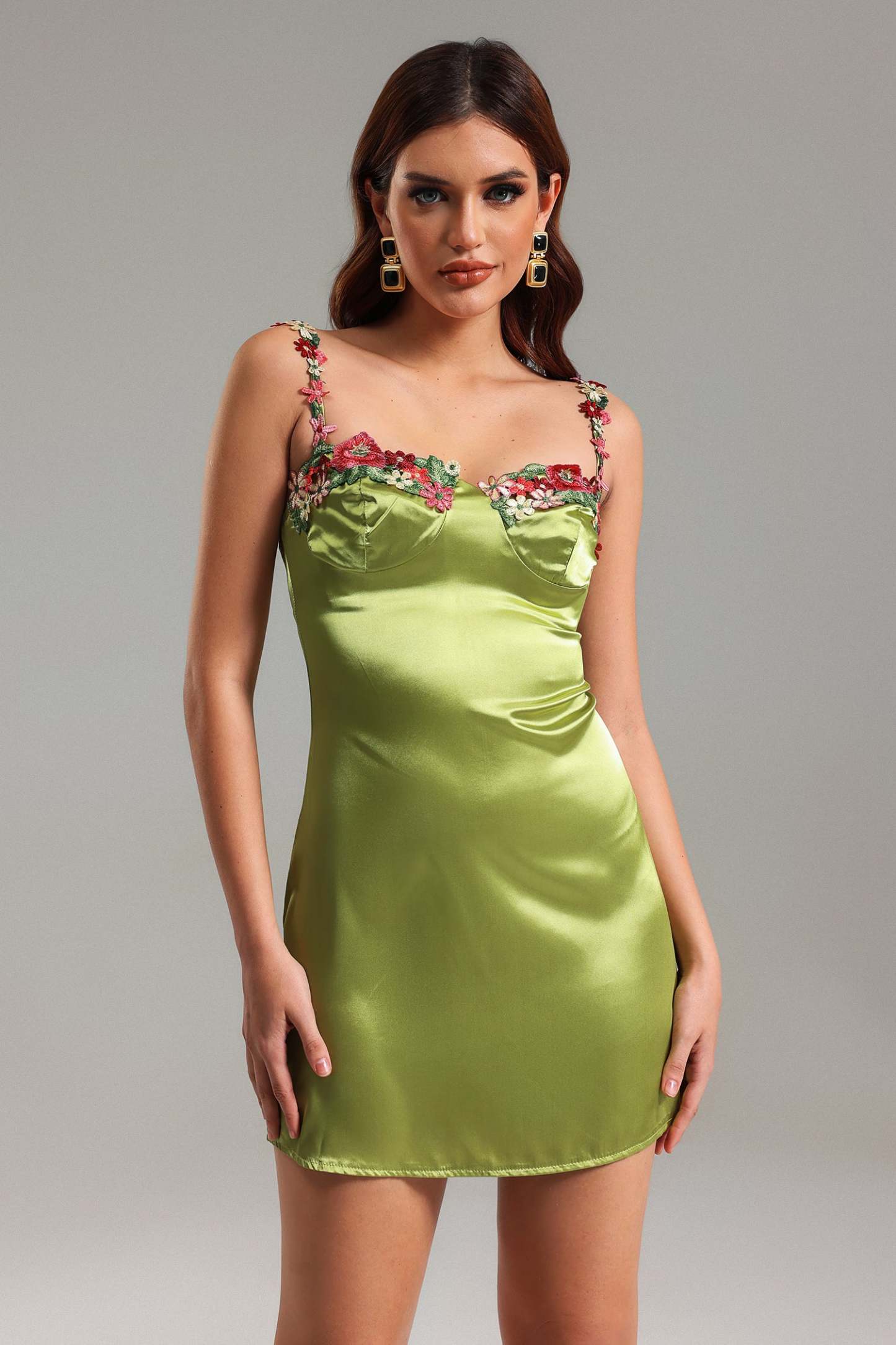 Fanni Setin Mini Dress