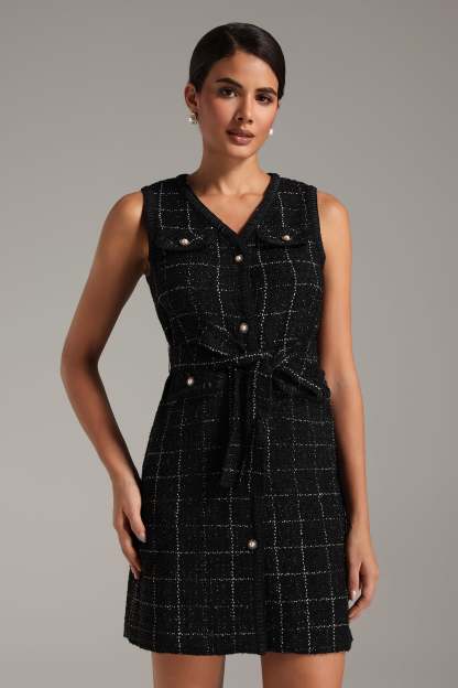Fara Pearl Button Midi Dress