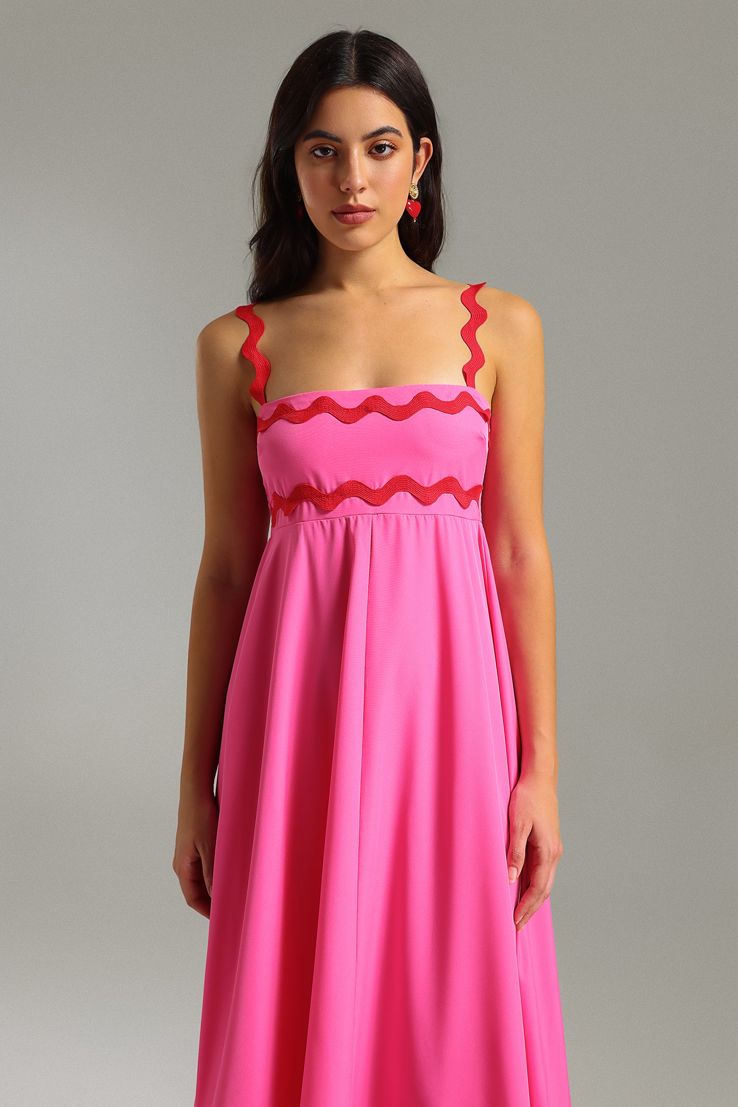 Jilly Halter Maxi Dress - Pink