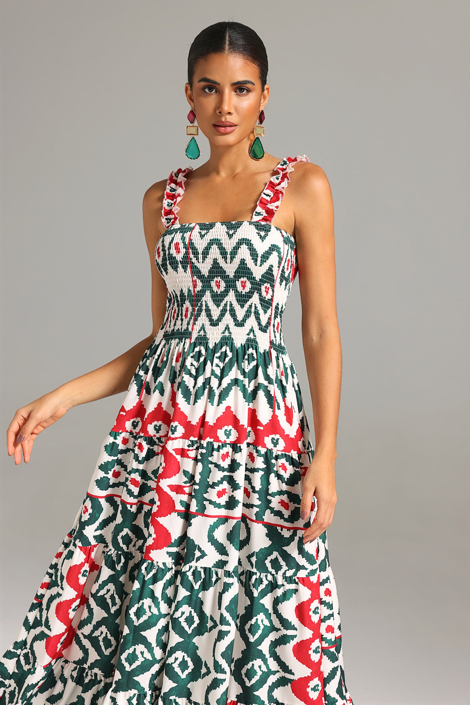 Lzada Halter Printed Maxi Dress