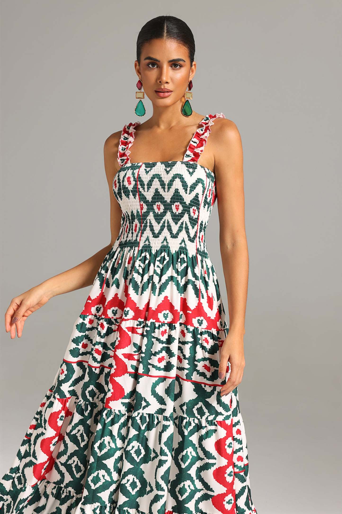Lzada Halter Printed Maxi Dress