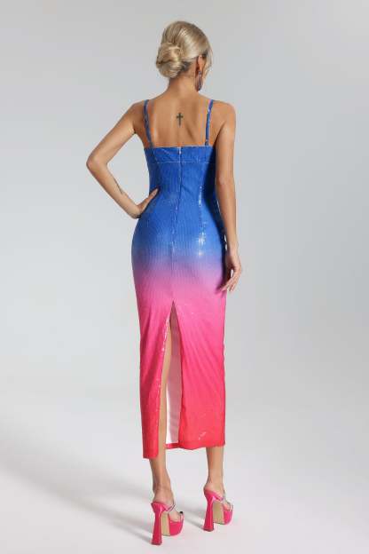 Margo Gradient Sequins Dress