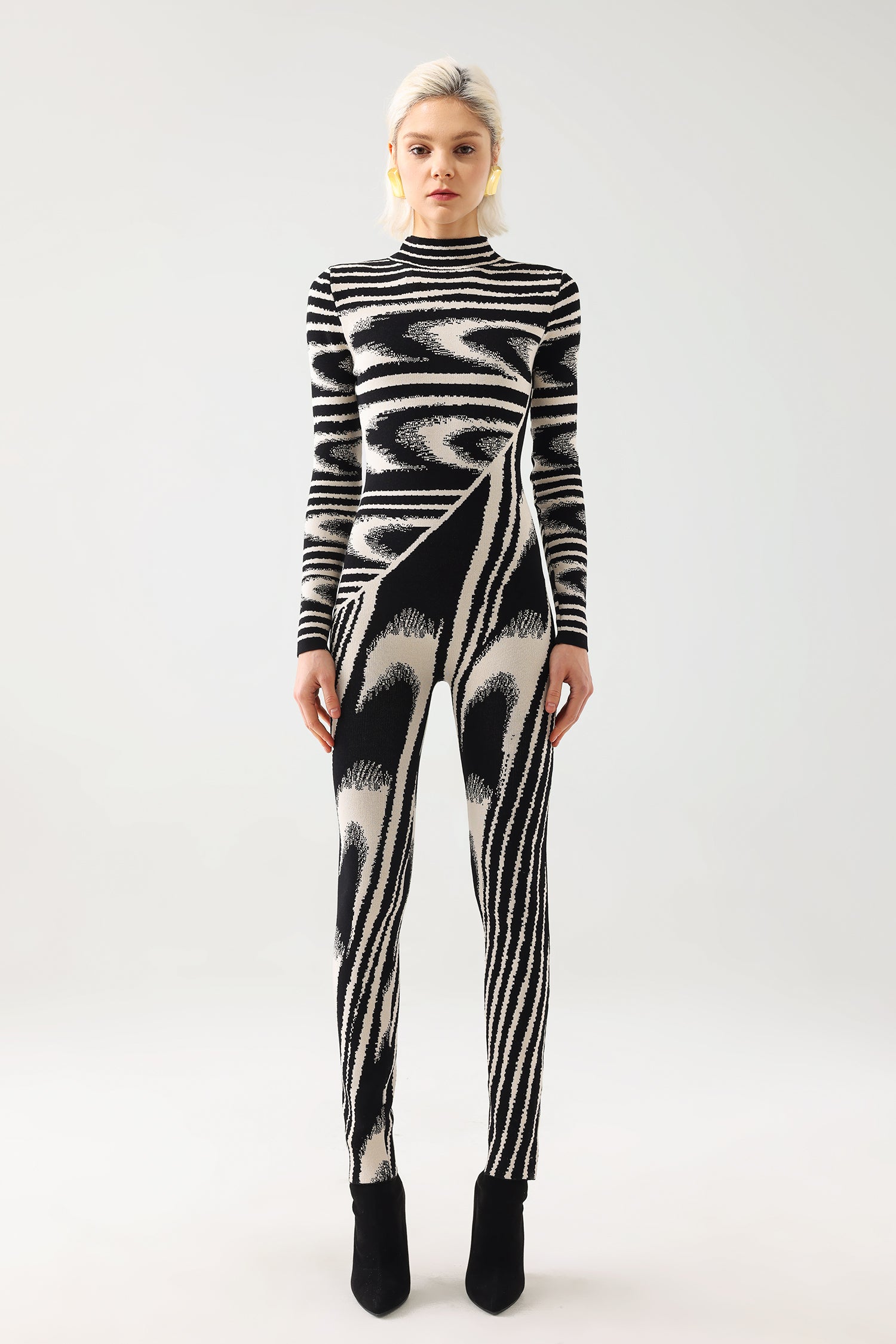 Mikin Print Knitted Jumpsuit