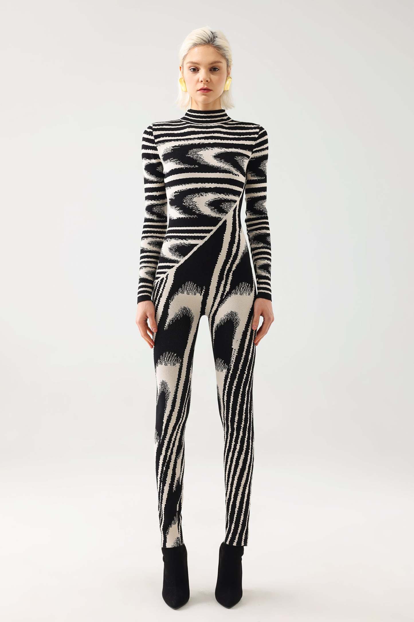Mikin Print Knitted Jumpsuit