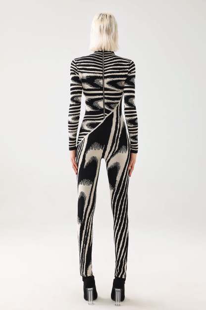 Mikin Print Knitted Jumpsuit