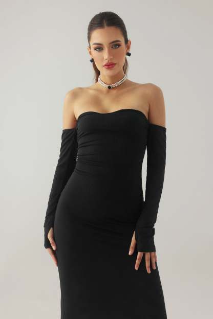 Ona Tube Knitted Midi Dress