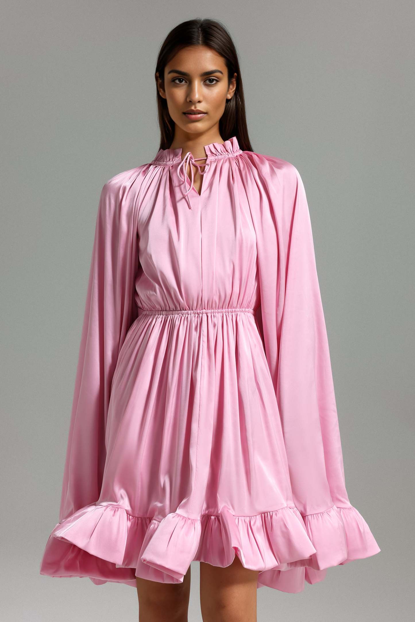 Orana Ruffled Sleeves Mini Dress