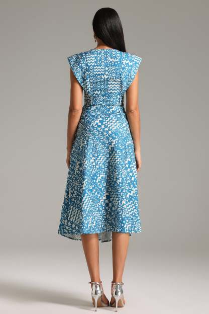 Panra Crew Neck Printed Dress