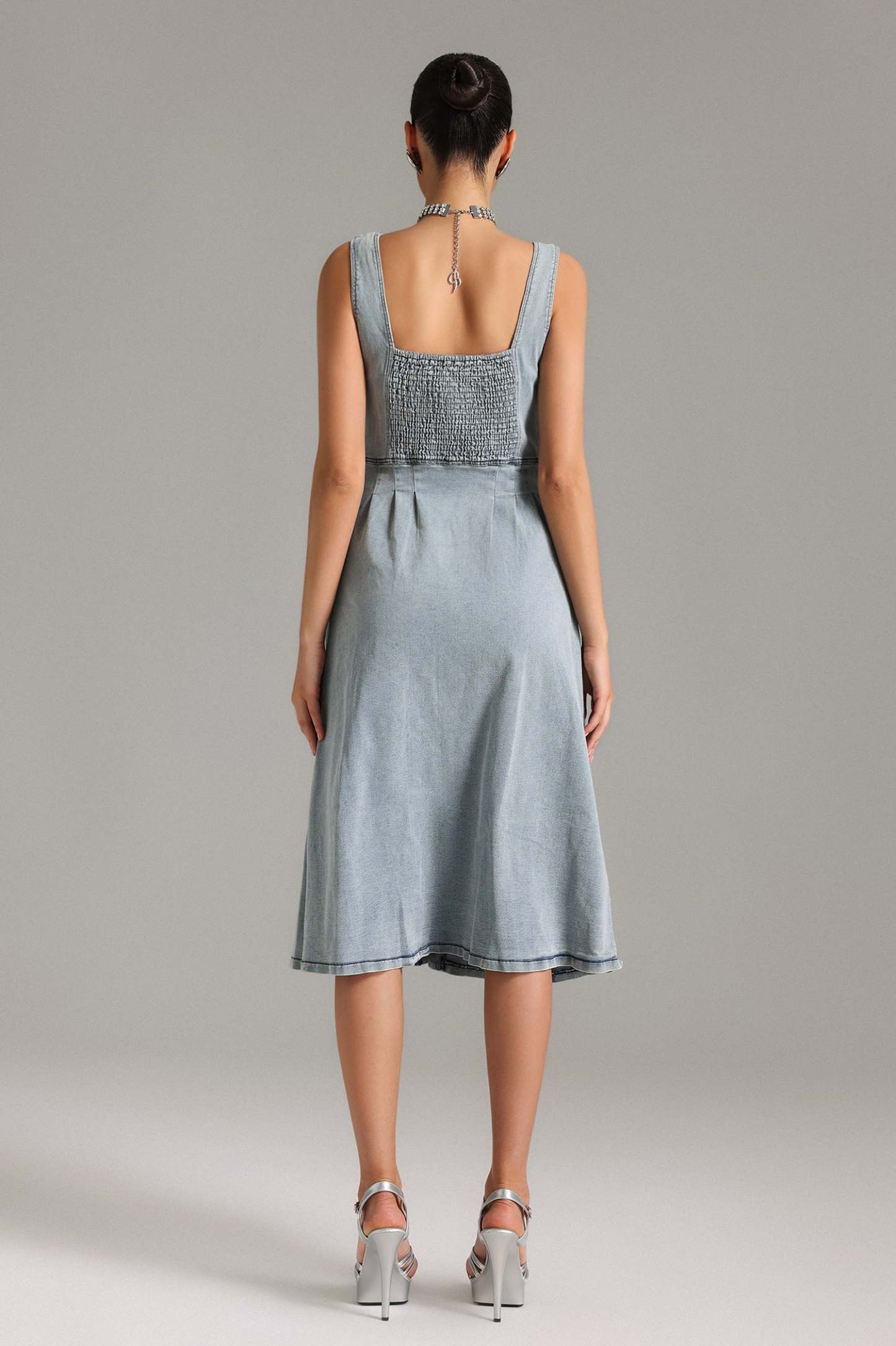 Parker Sleeveless Denim Midi Dress
