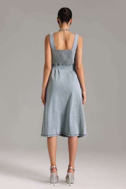 Parker Sleeveless Denim Midi Dress