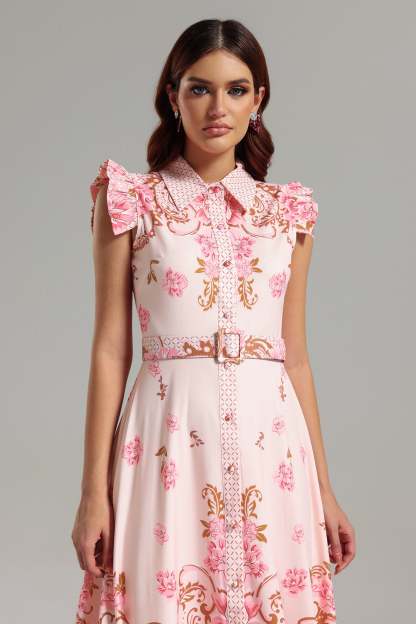 Perly Sleeveless Printed Maxi Dress