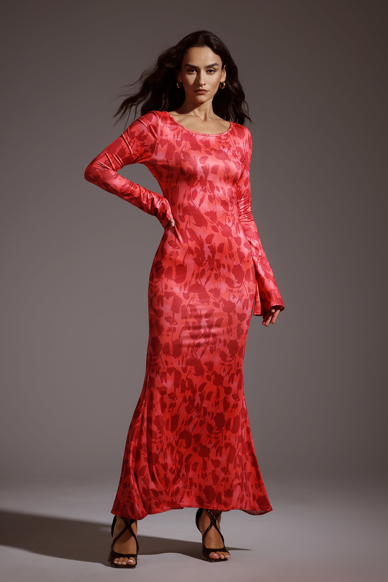 Ralaya Flare Sleeves Maxi Dress