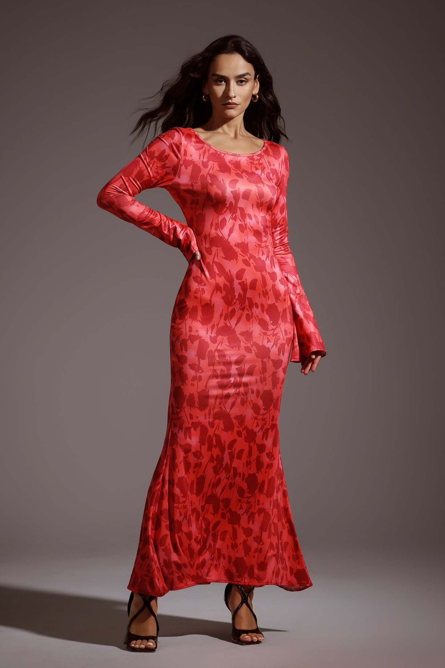 Ralaya Flare Sleeves Maxi Dress