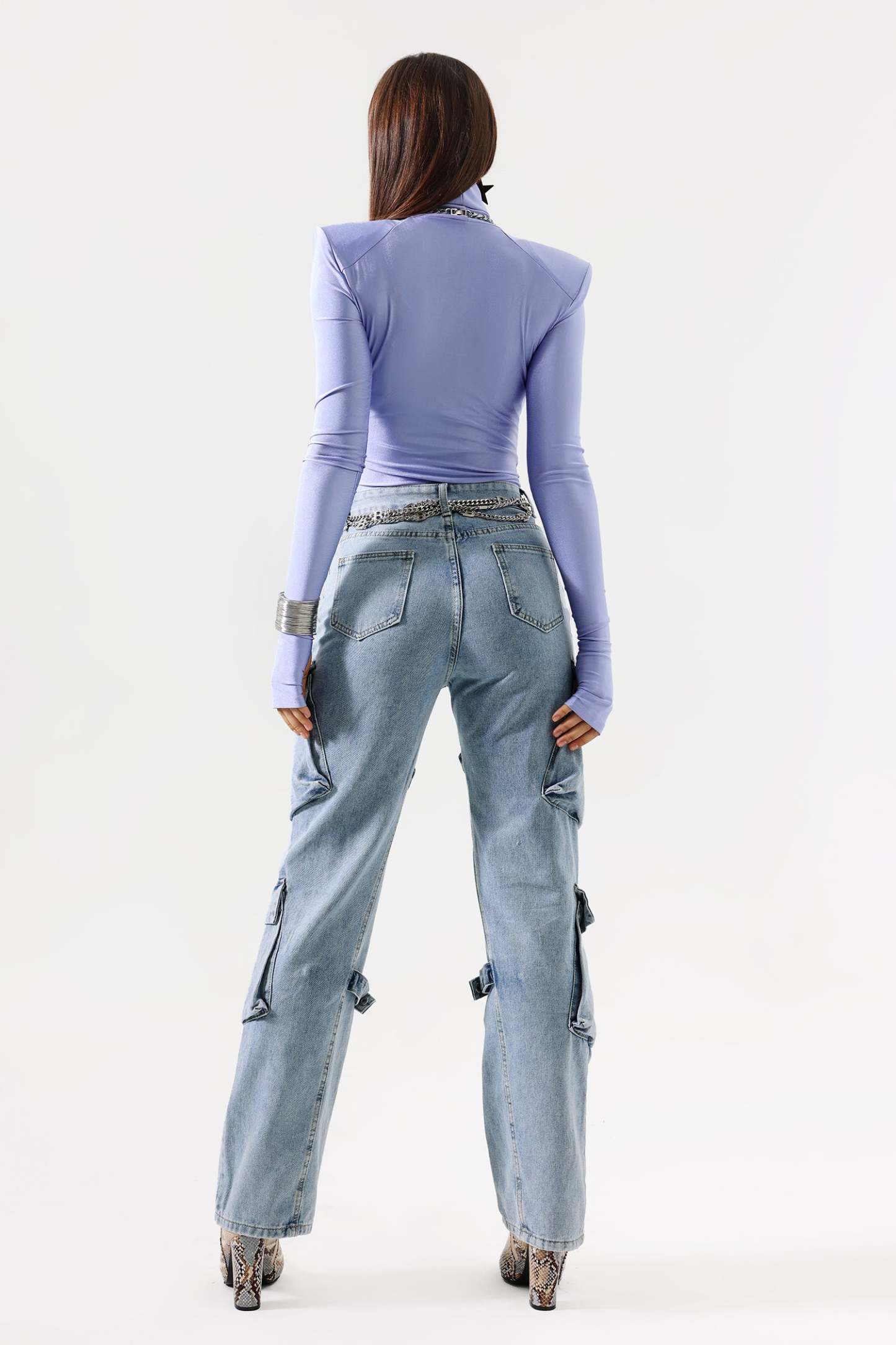 Reggie Padded Shoulder Bodysuit