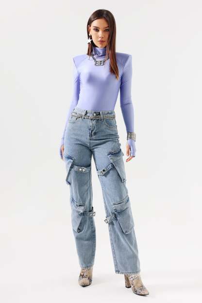 Reggie Padded Shoulder Bodysuit
