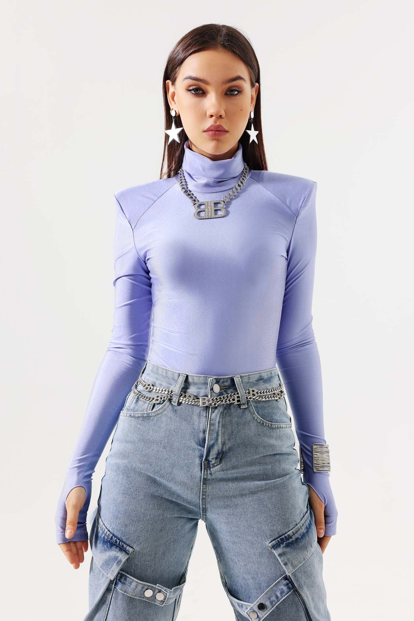 Reggie Padded Shoulder Bodysuit