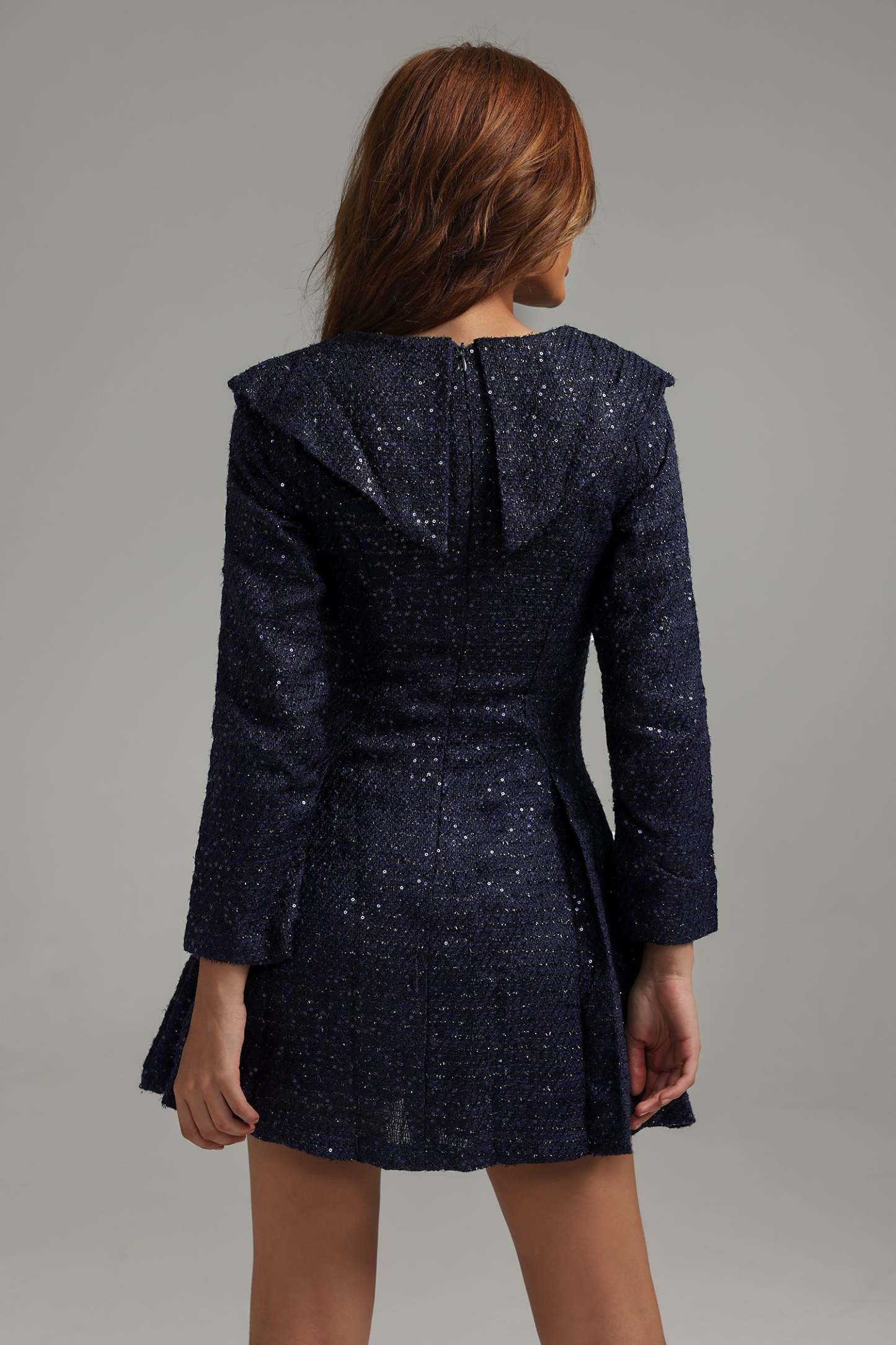 Saturn Flower Sequined Mini Dress