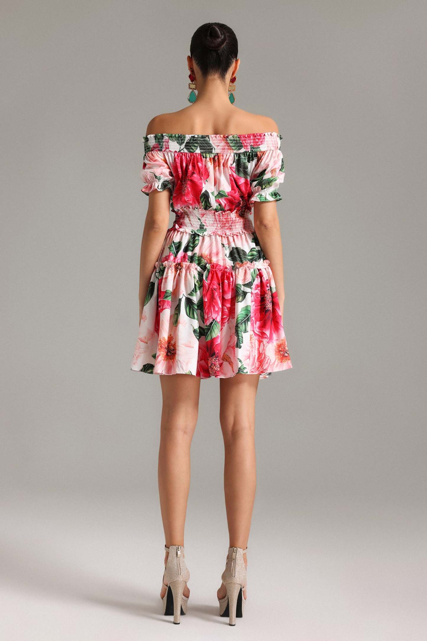 Silas Off Shoulder Floral Mini Dress