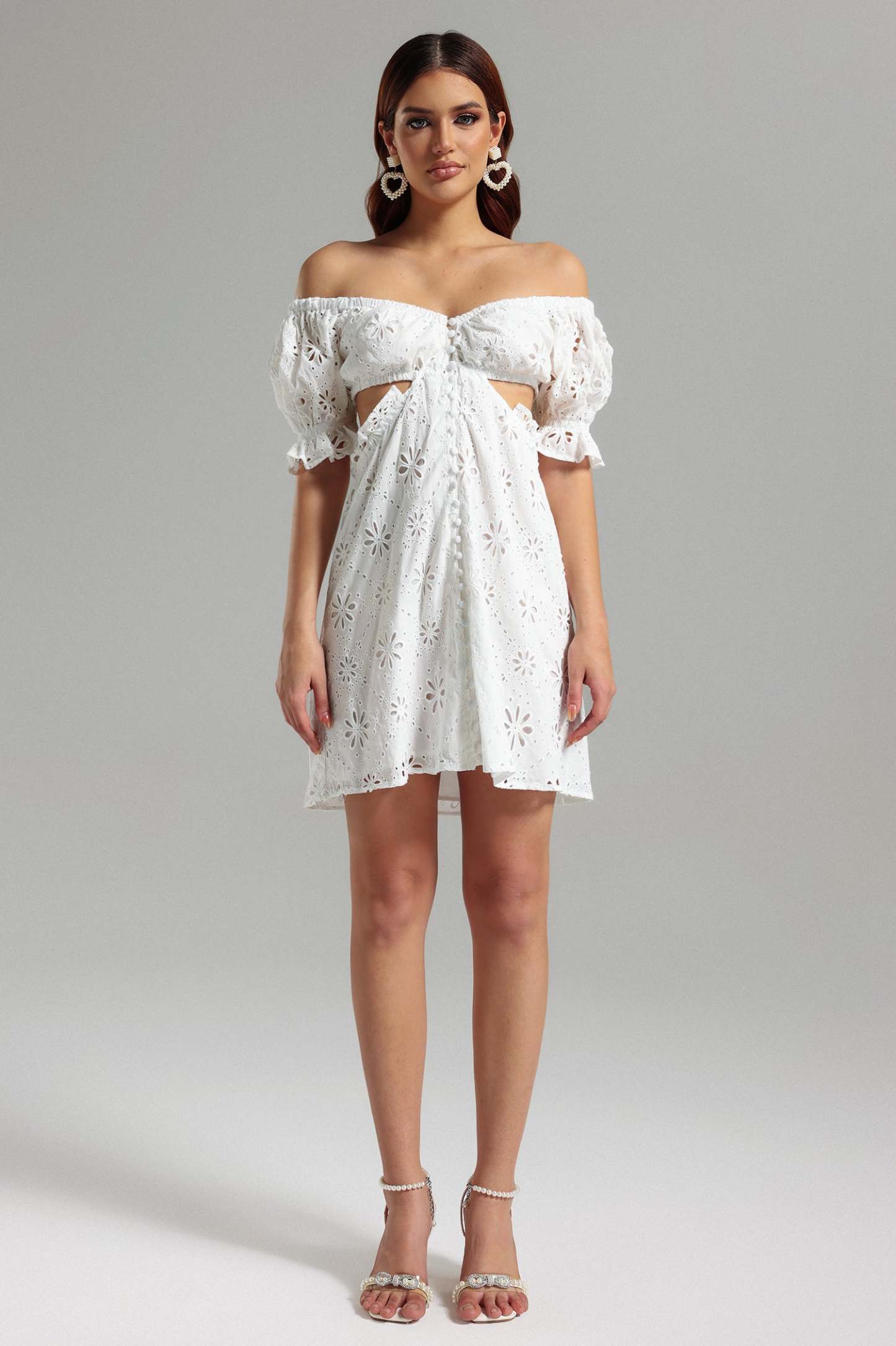 Susa Lace Cut Out Mini Dress