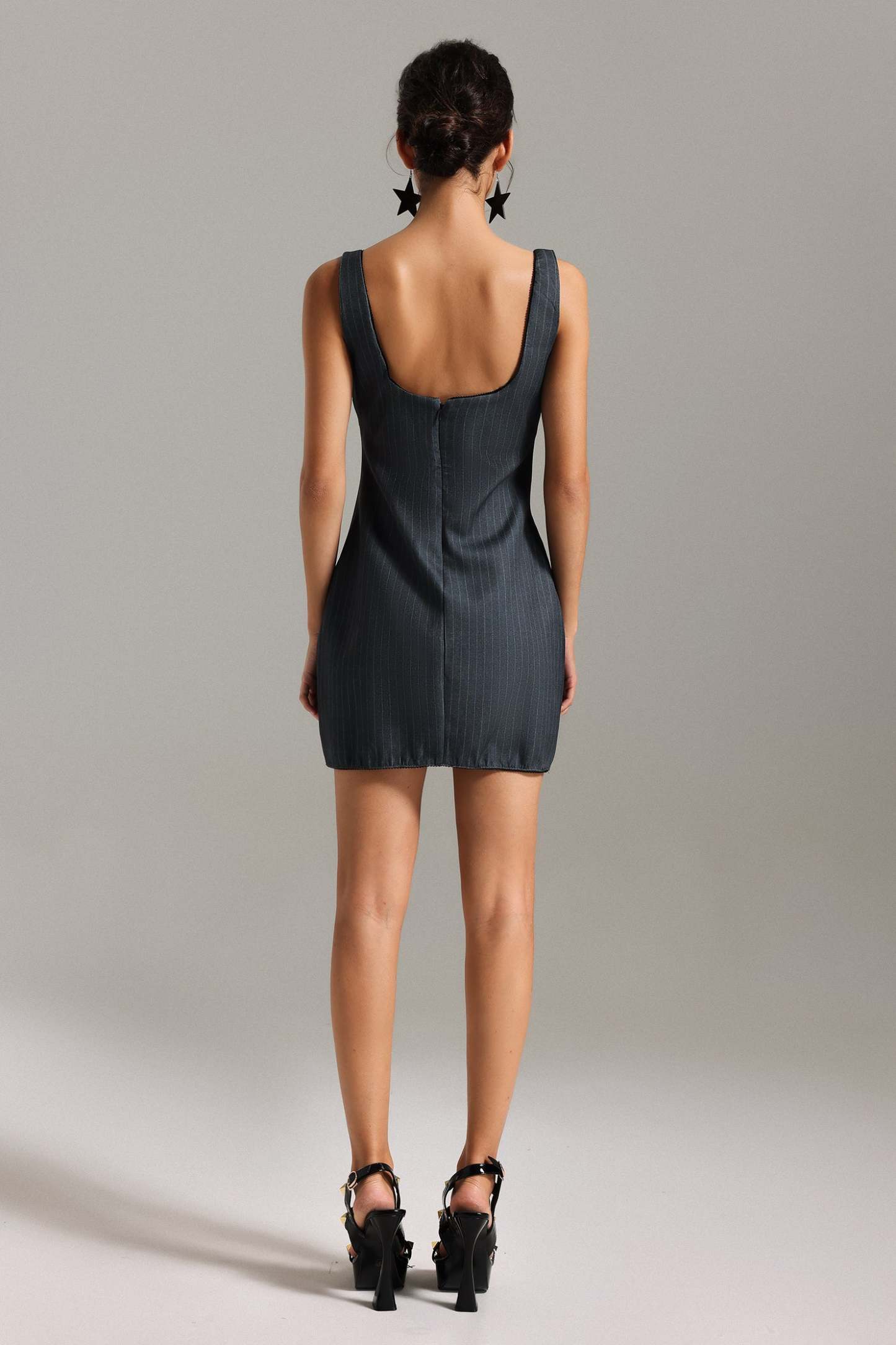 Susan Sleeveless Stripe Mini Dress