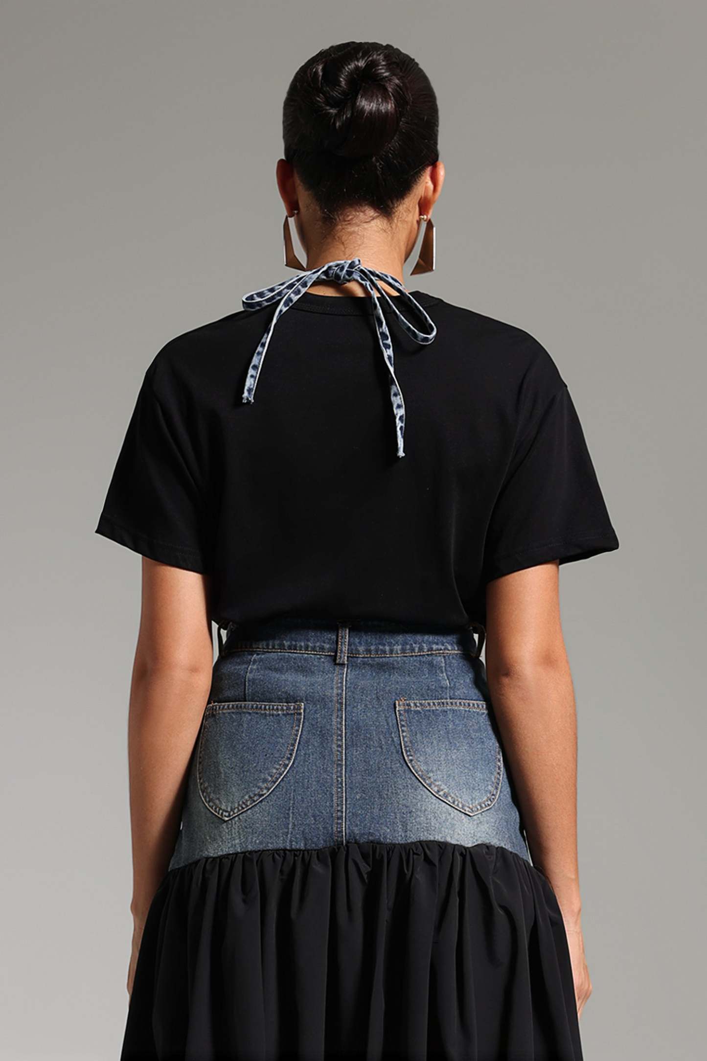 Ulama Patchwork Denim Set