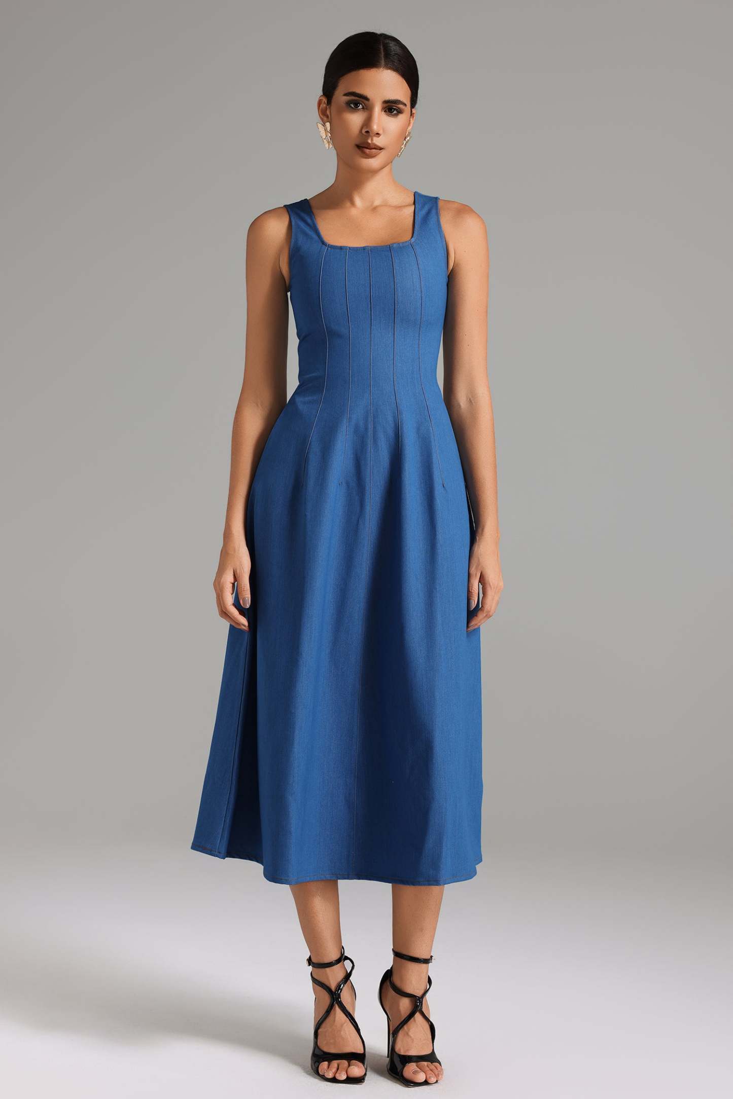 Vercia Denim Strap Dress