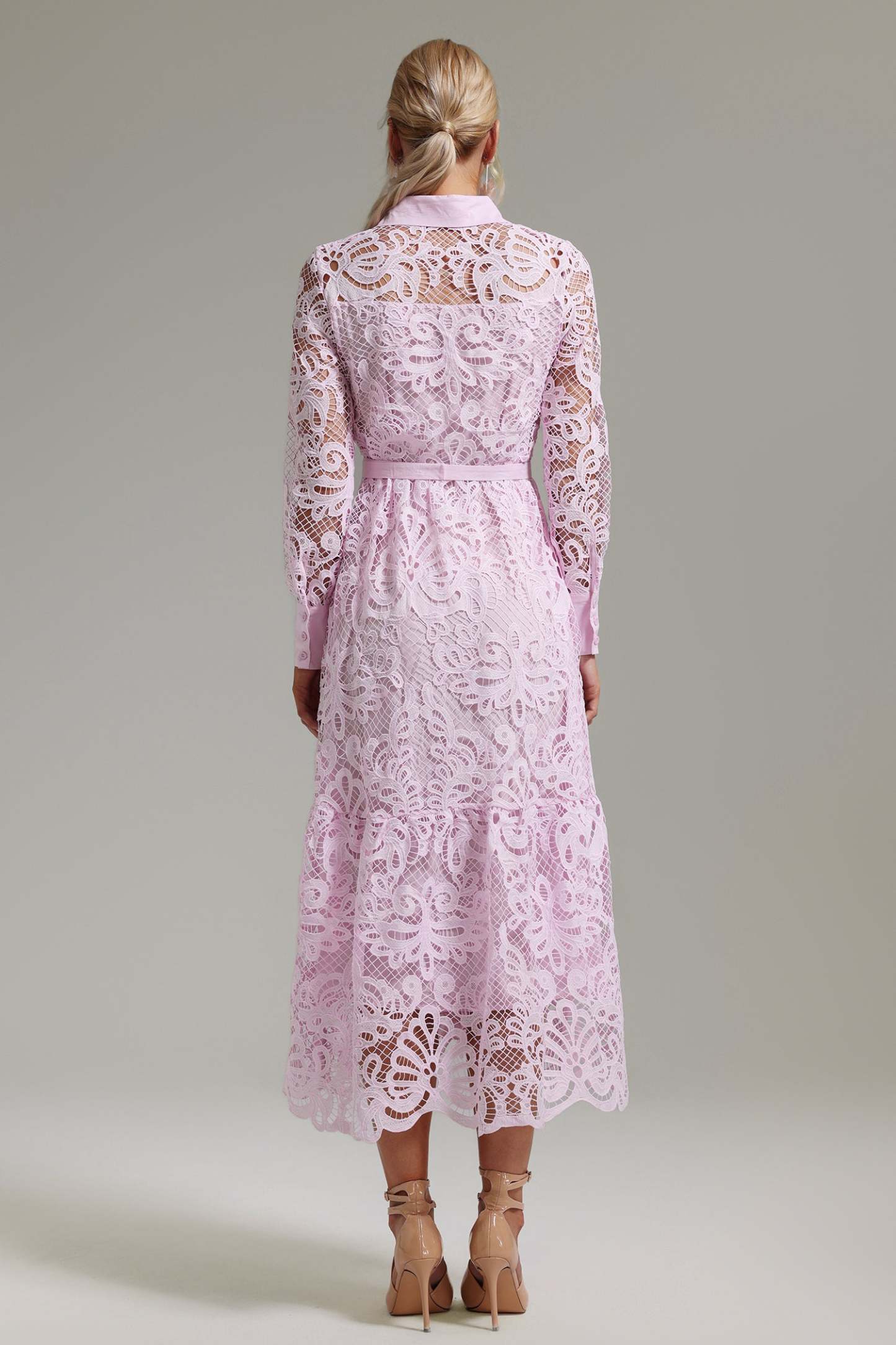 Villa Embroidered Hollow Dress