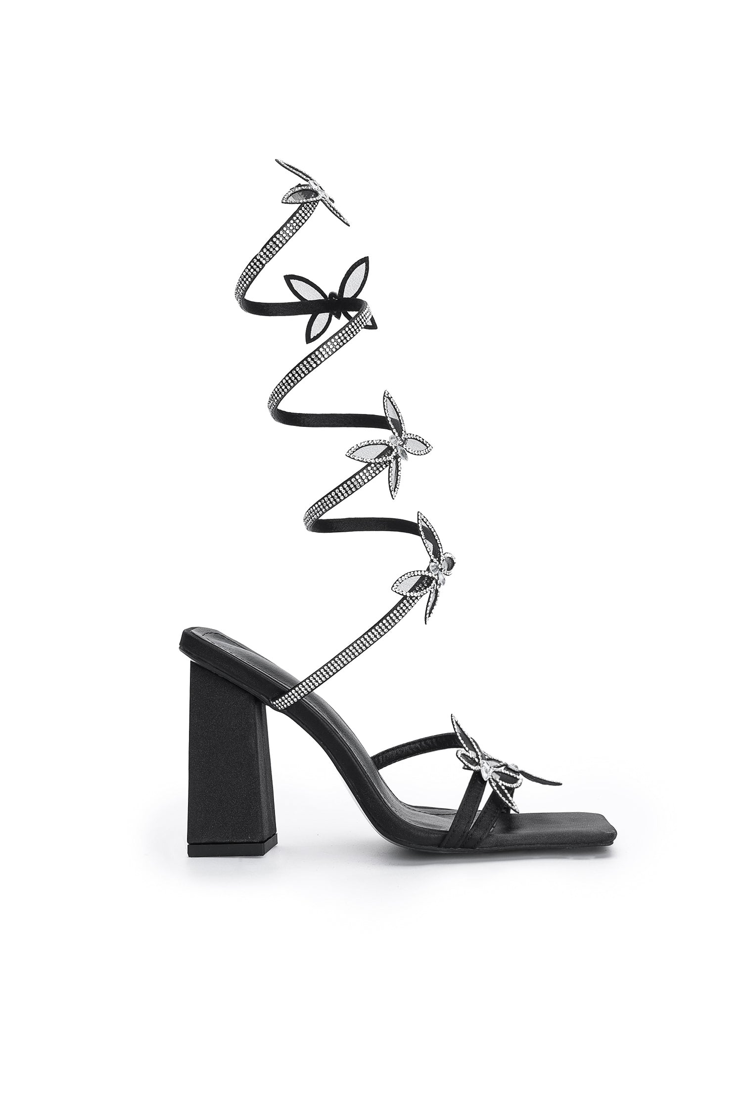 Vivienne butterfly Ankle Strap Heeled Sandals
