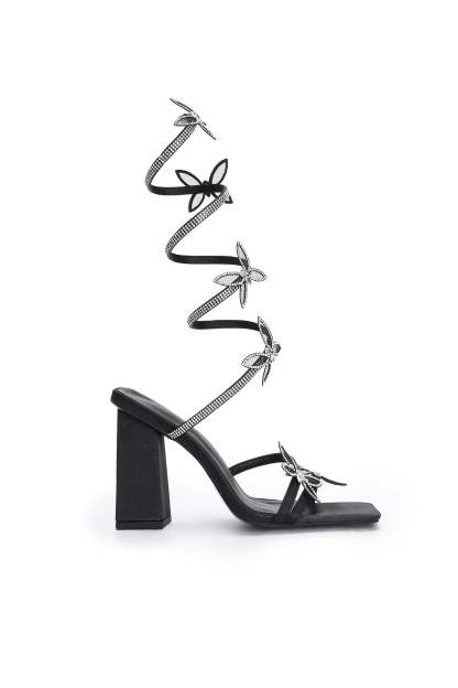Vivienne butterfly Ankle Strap Heeled Sandals
