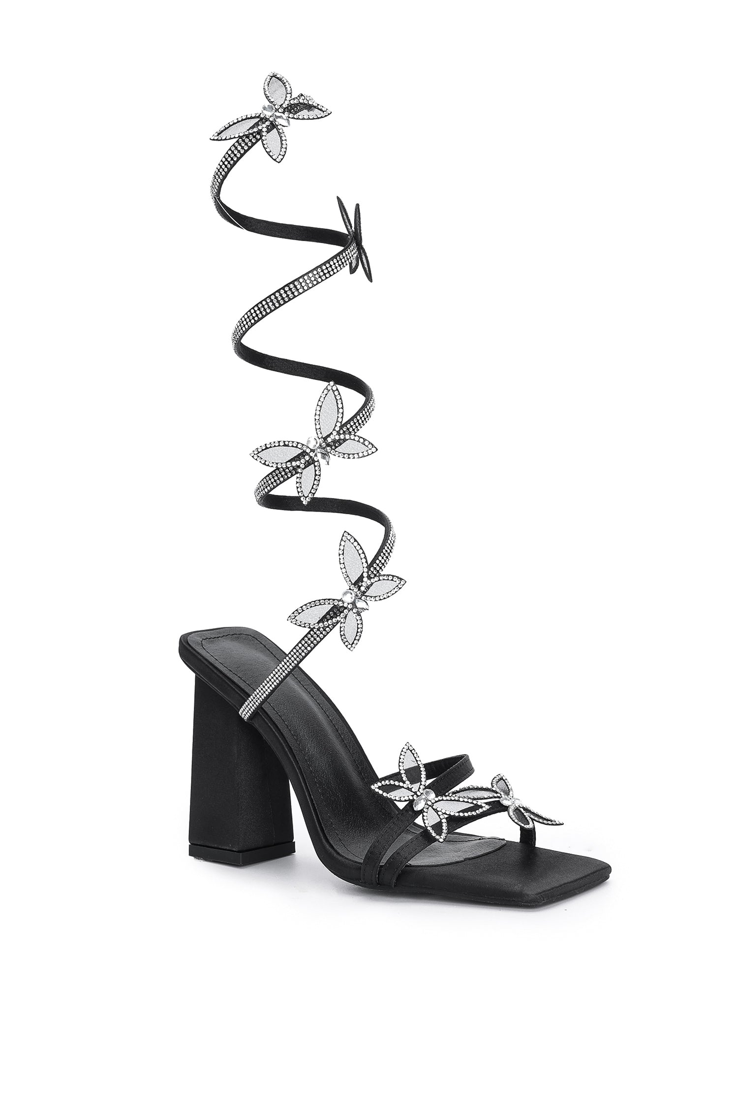 Vivienne butterfly Ankle Strap Heeled Sandals