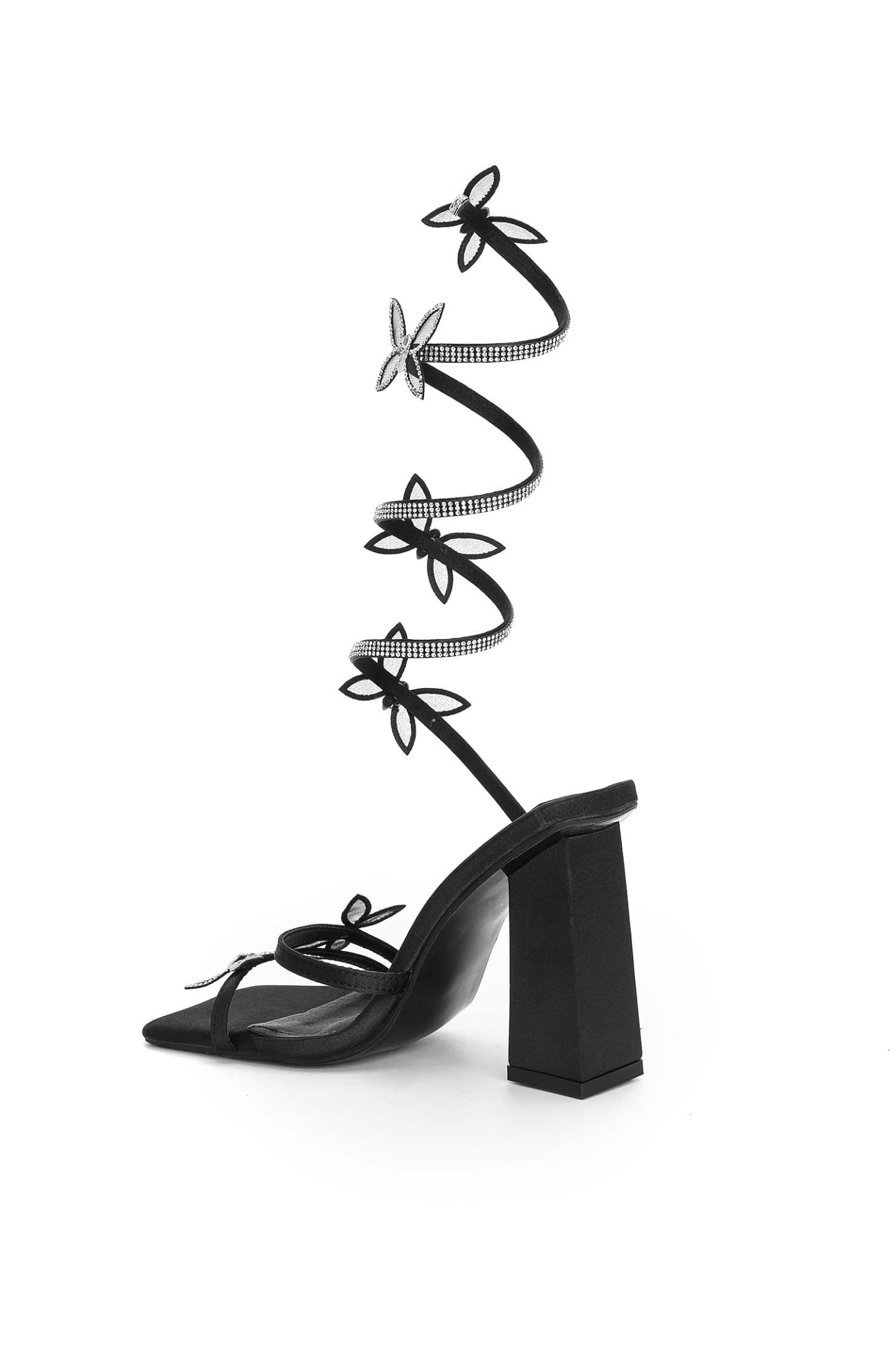 Vivienne butterfly Ankle Strap Heeled Sandals