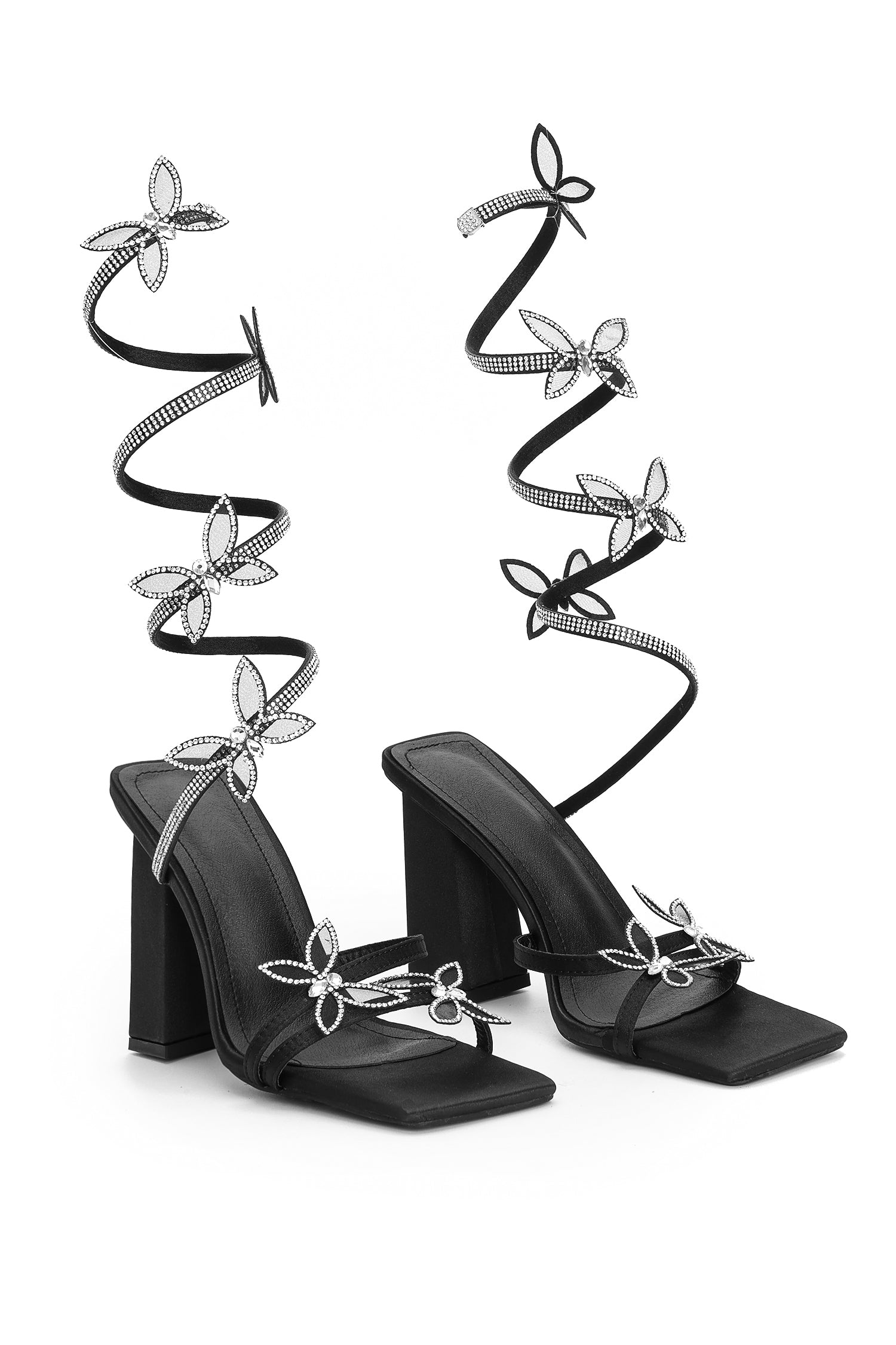 Vivienne butterfly Ankle Strap Heeled Sandals