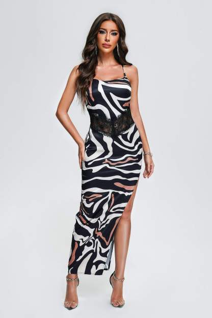 Zakana Printed Midi Dress