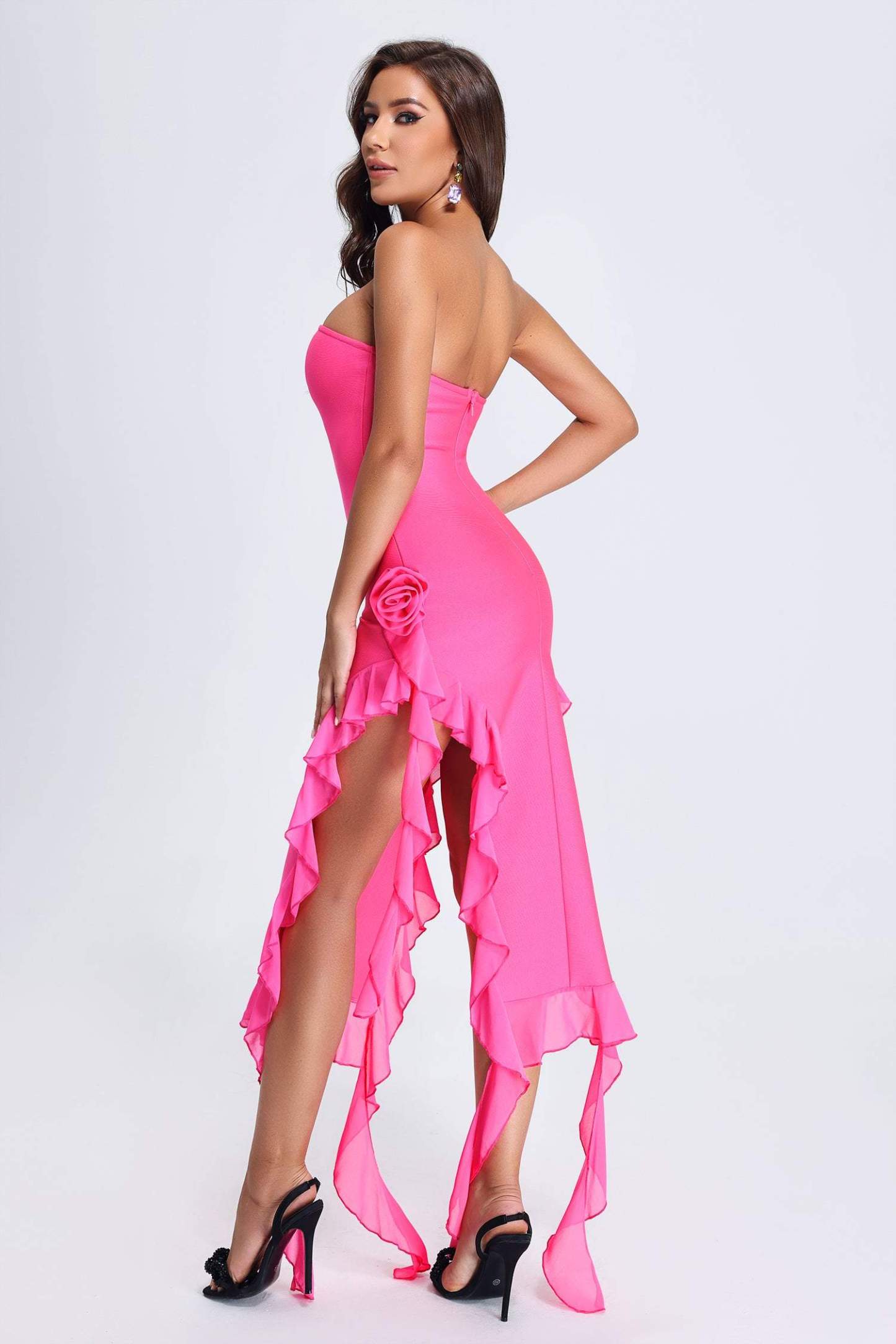 Jeneen Sleeveless Slit Bandage Dress