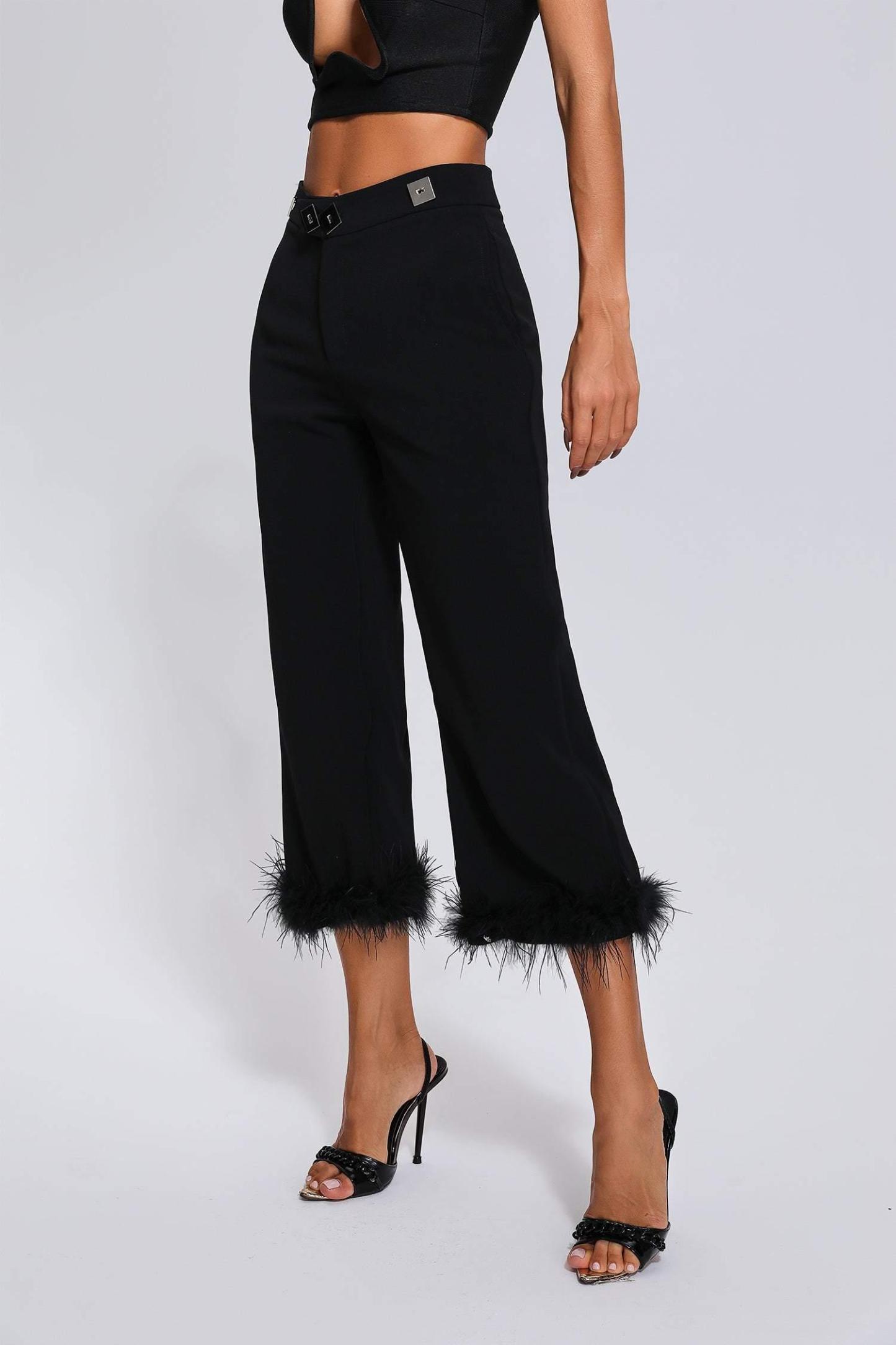 Millie Feather Pants - Bellabarnett