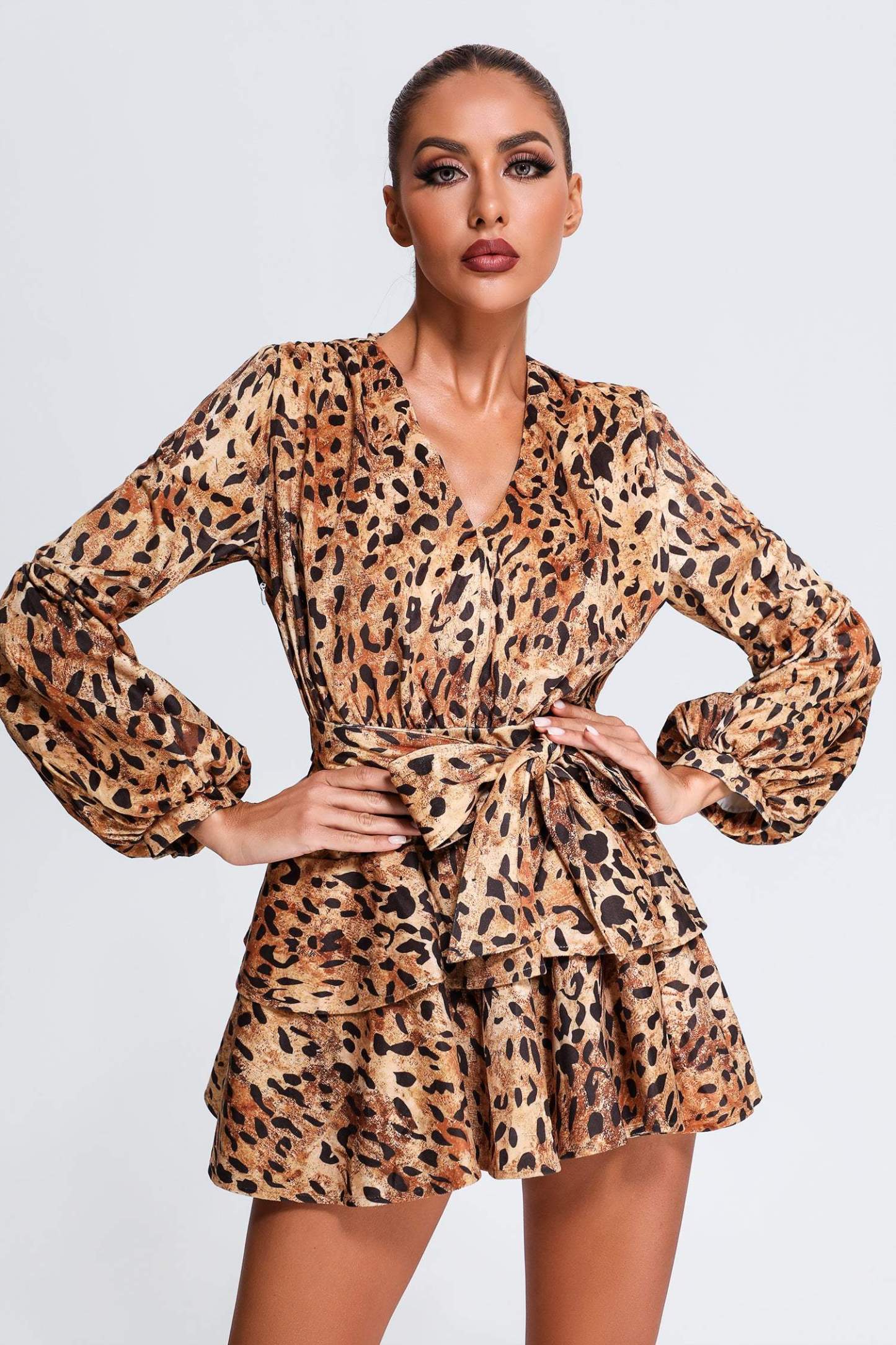 Larriet Leopard Mini Dress