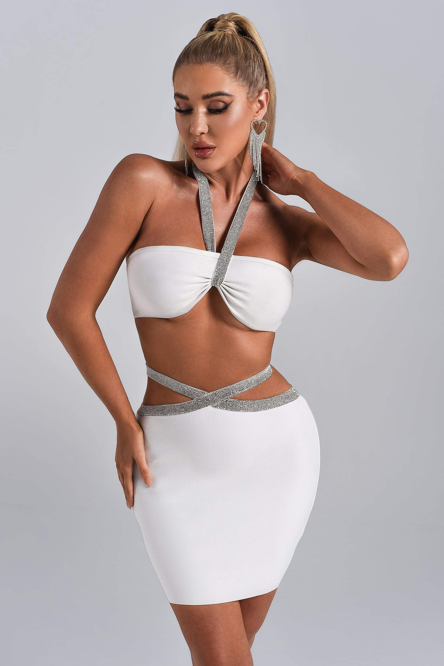 Varna Cutout Mini Bandage Dress