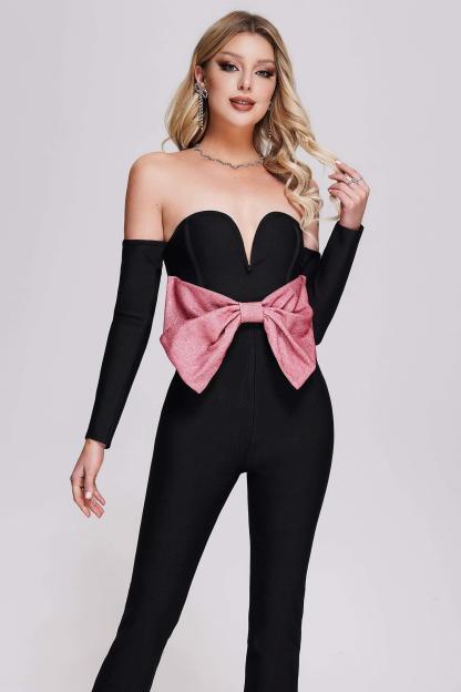 Emory Bandage Jumpsuit - Bellabarnett