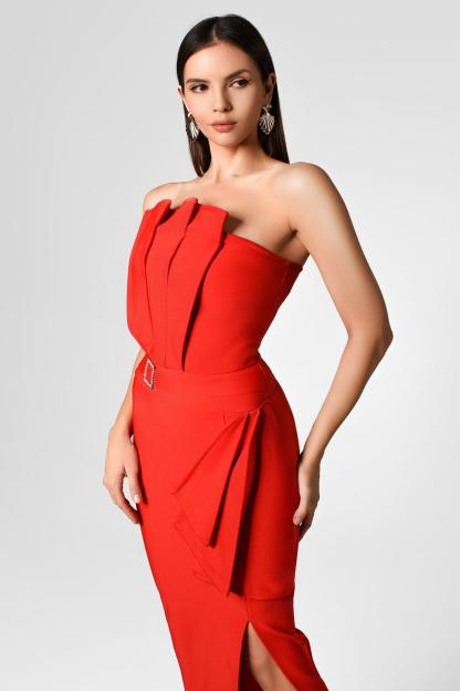 Sheath Midi Bandage Dress - Bellabarnett
