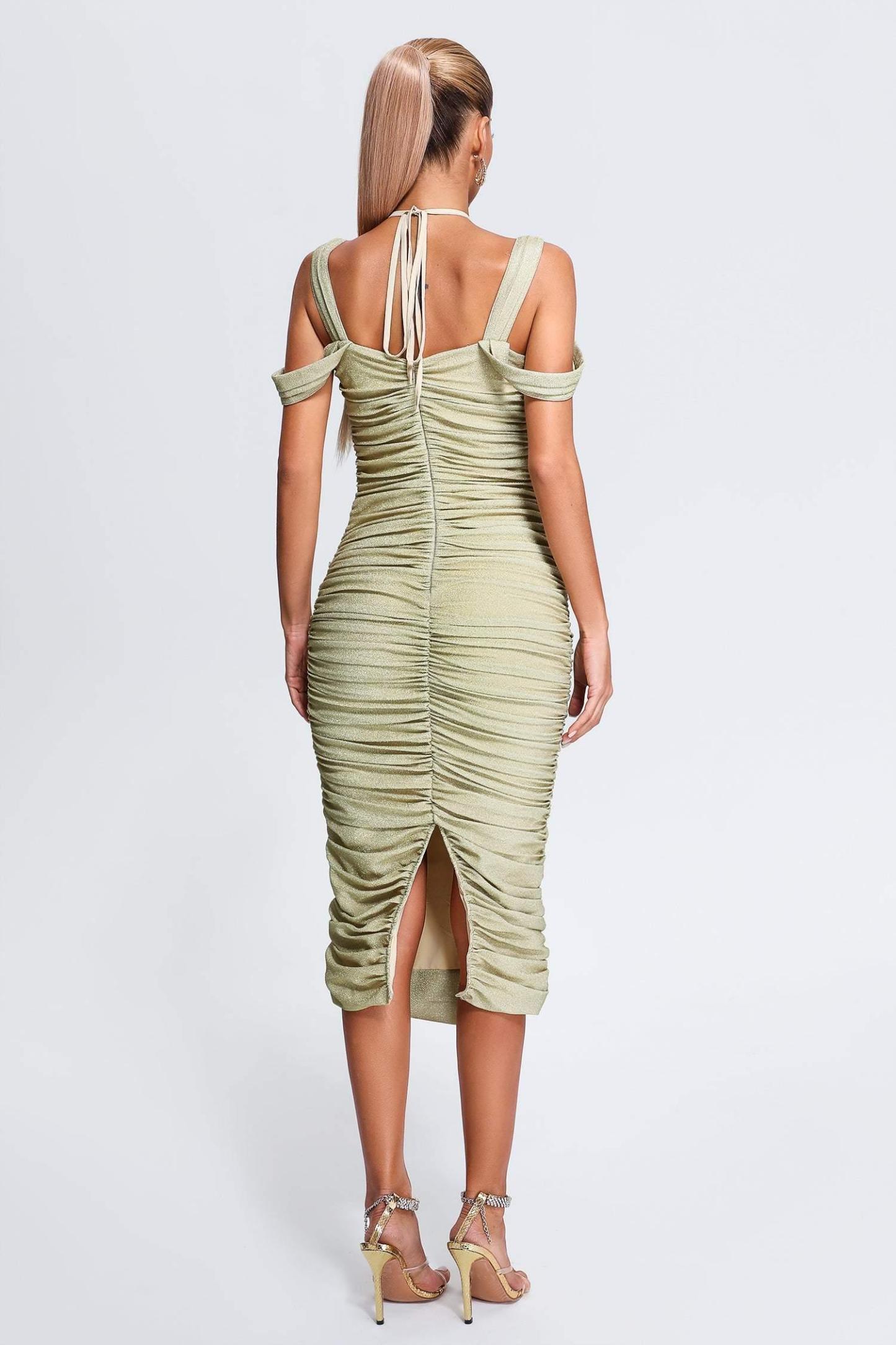 Hope Ruched Midi Dress - Bellabarnett