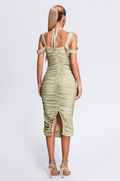 Hope Ruched Midi Dress - Bellabarnett