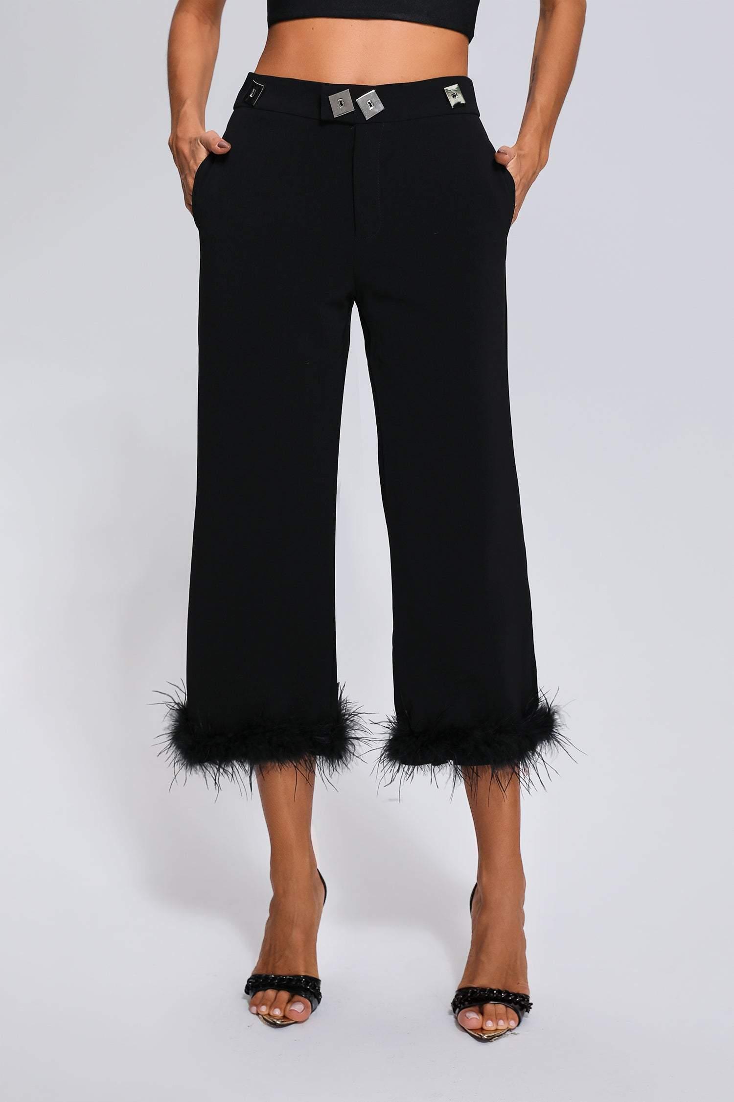 Millie Feather Pants - Bellabarnett
