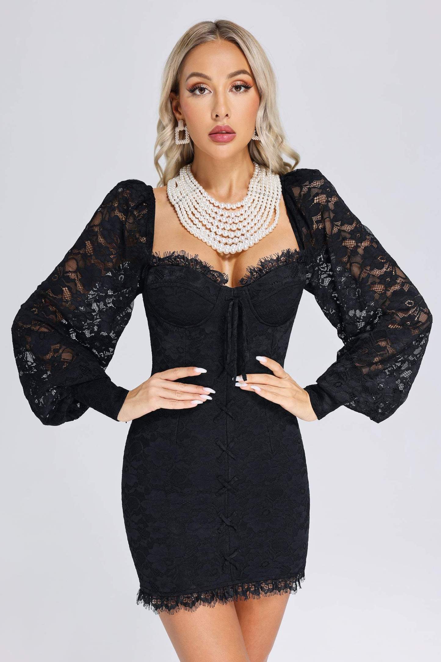 Silvia Lace Mini Dress