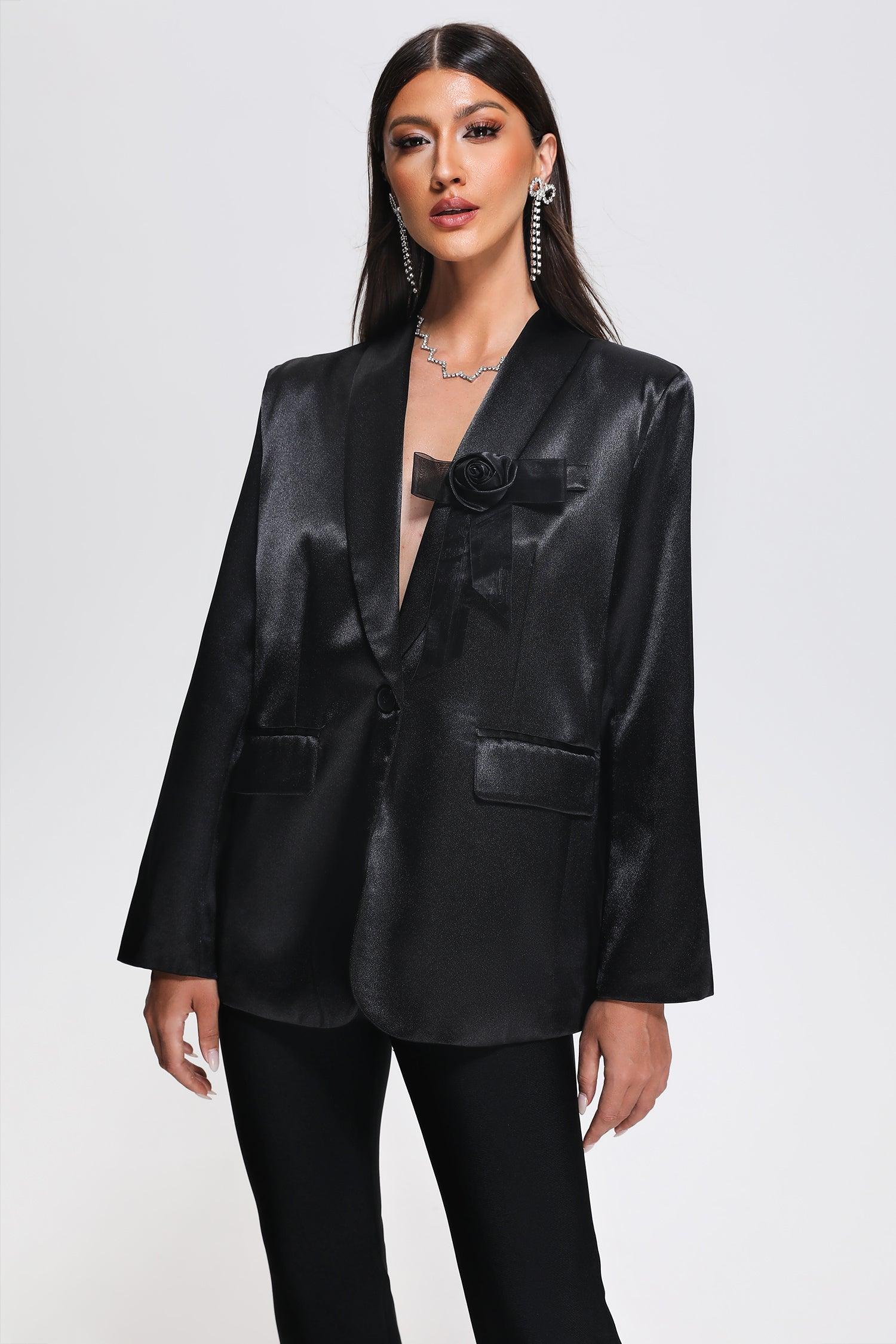 Omisa Satin Blazer - Bellabarnett