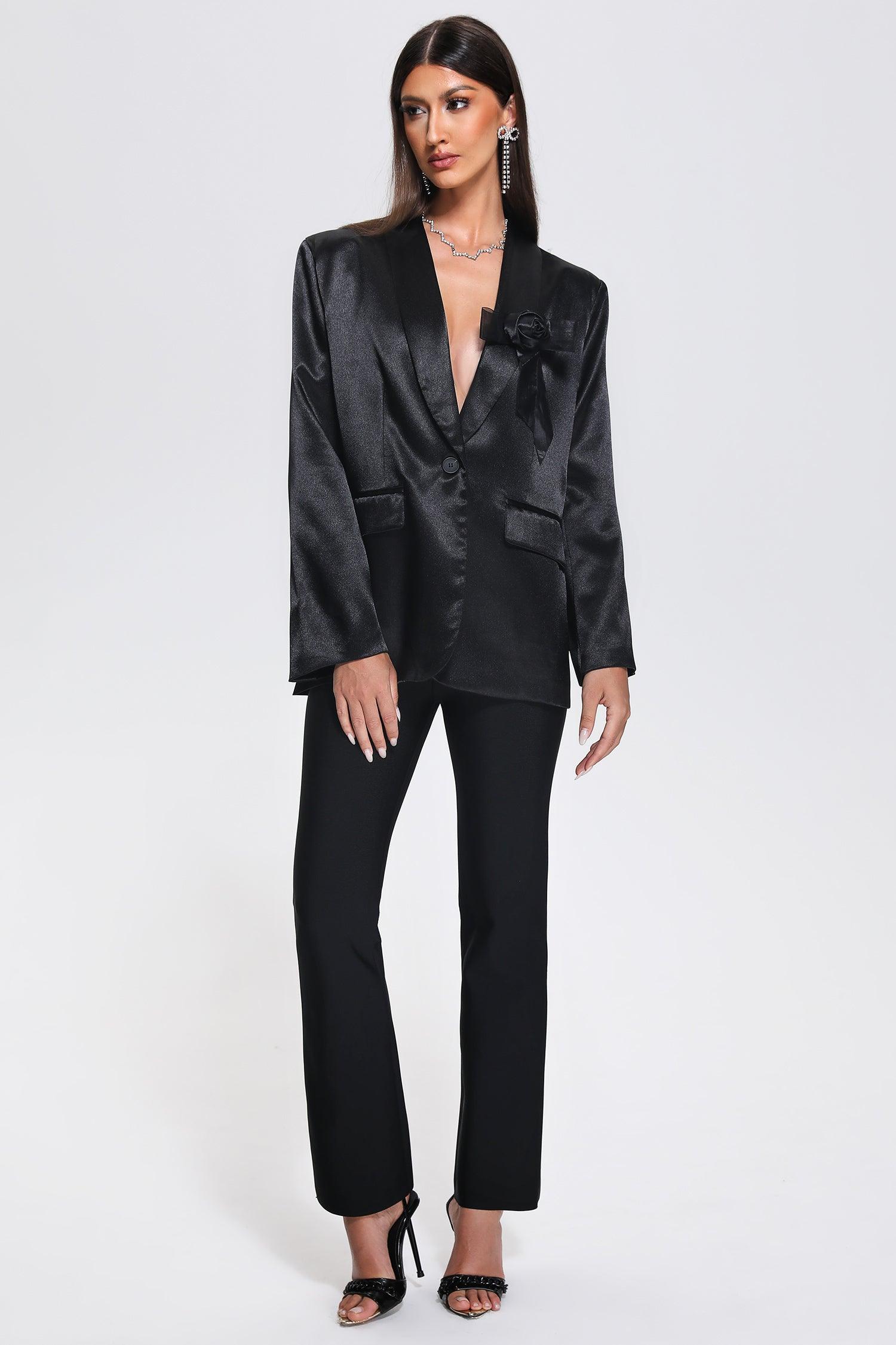 Omisa Satin Blazer - Bellabarnett
