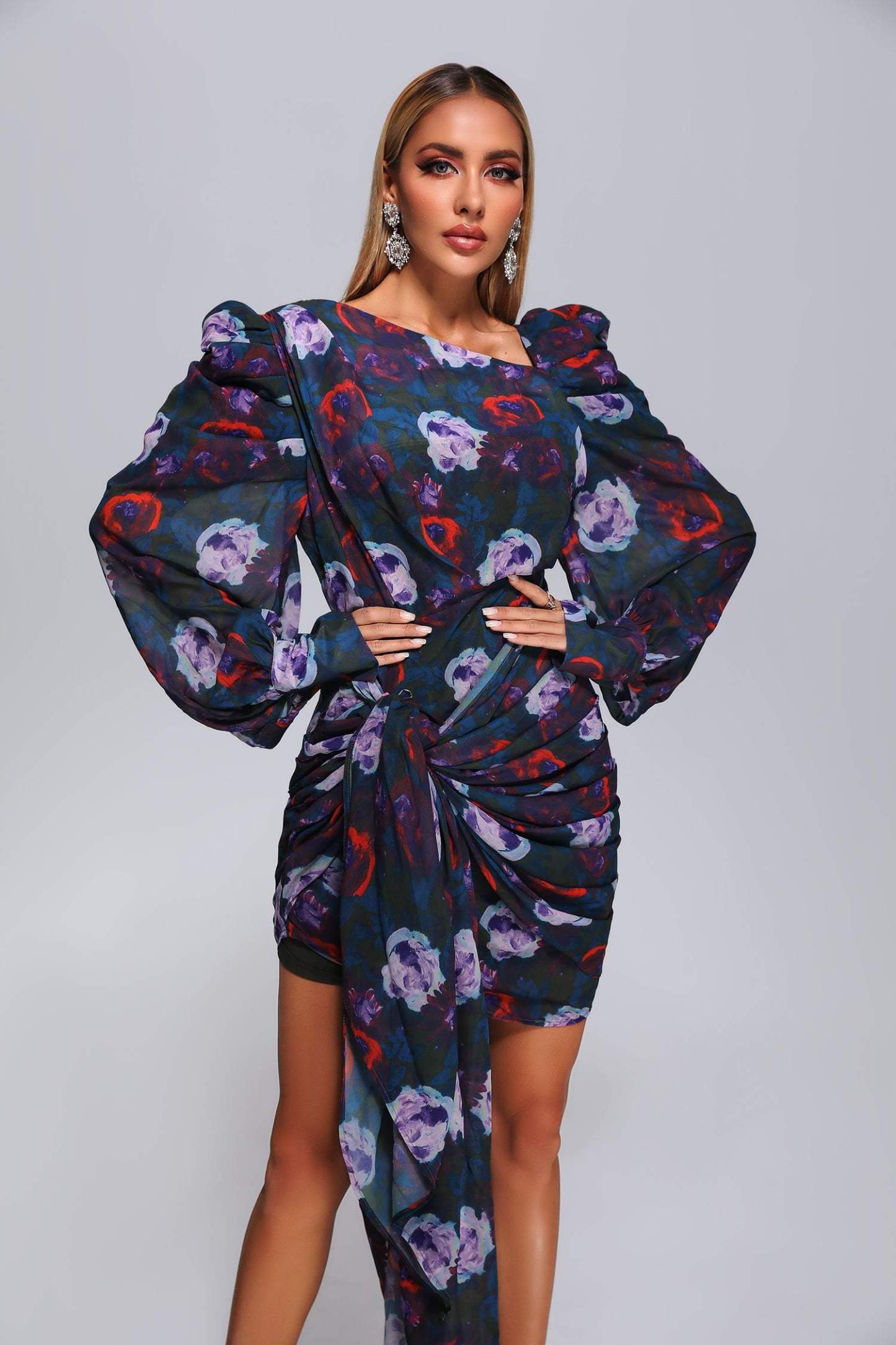 Viney Printed Mini Dress