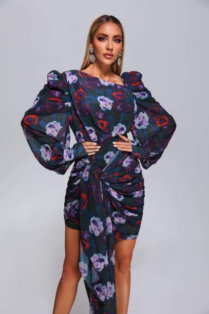 Viney Printed Mini Dress